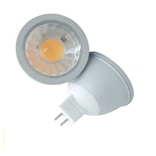 15 шт./лот 5 Вт MR16/GU10 белого цвета COB Светодиодный прожектор низкого напряжения переменного тока/постоянного тока 12 V Светодиодные лампы точечной подсветки точечные светильники для помещения