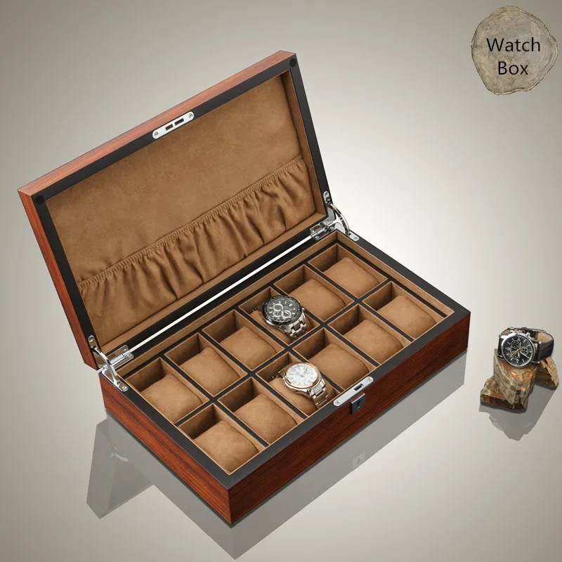 Top 12 Slots Wood Watch Display Box Fashion Watch And Jewelry Business