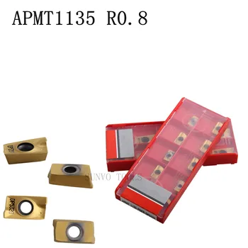 

20PCS cnc carbide inserts APMT1135 PDER DP5320 milling inserts tool for stainless steel and steel Use BAP300R Milling cutter