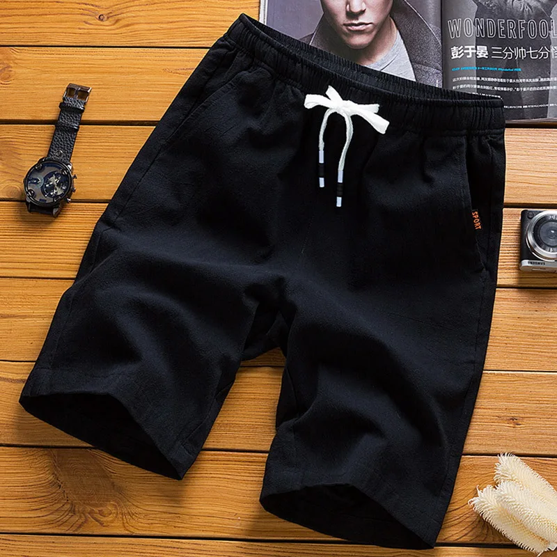 

CYSINCOS 2019 Men Casual Shorts New Summer Solid black Spandex Shorts For Men Fashion Male Beach Sea Shorts Boys