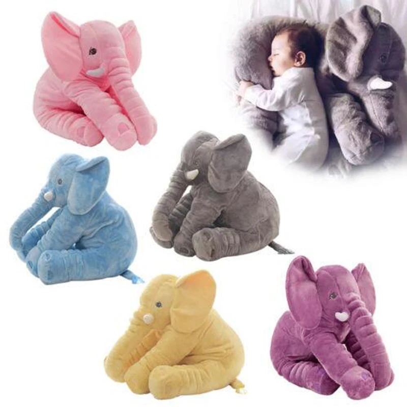 Murah 45 cm Panjang Hidung Gajah Boneka Bantal Lembut Plush Hal Lumbal Bantal Untuk Bayi Anak Mainan