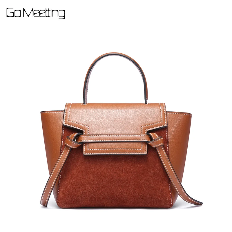 

Go Meetting Genuine Leather luxury handbags women shoulder bag ladies crossbody messenger bags for women 2018 Sac a Main bolsos