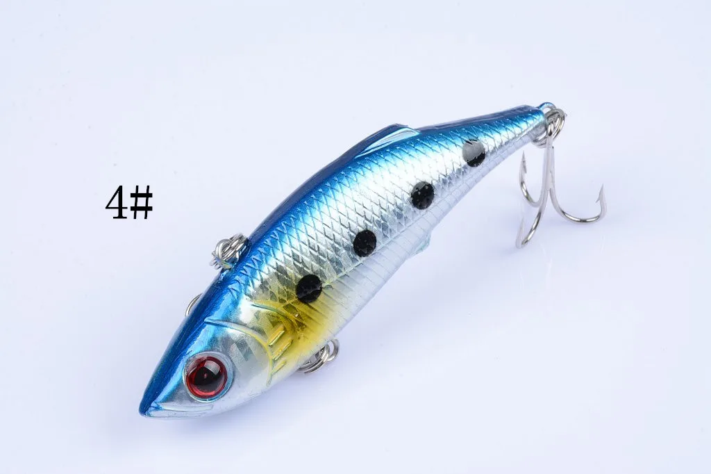 1 шт./компл. 3D глаза#6 крюк 8 см/11,8g Вибрирующая наживка Вибрация Rattlin Crankbait Жесткий искусственная наживка воблер рыболовные снасти