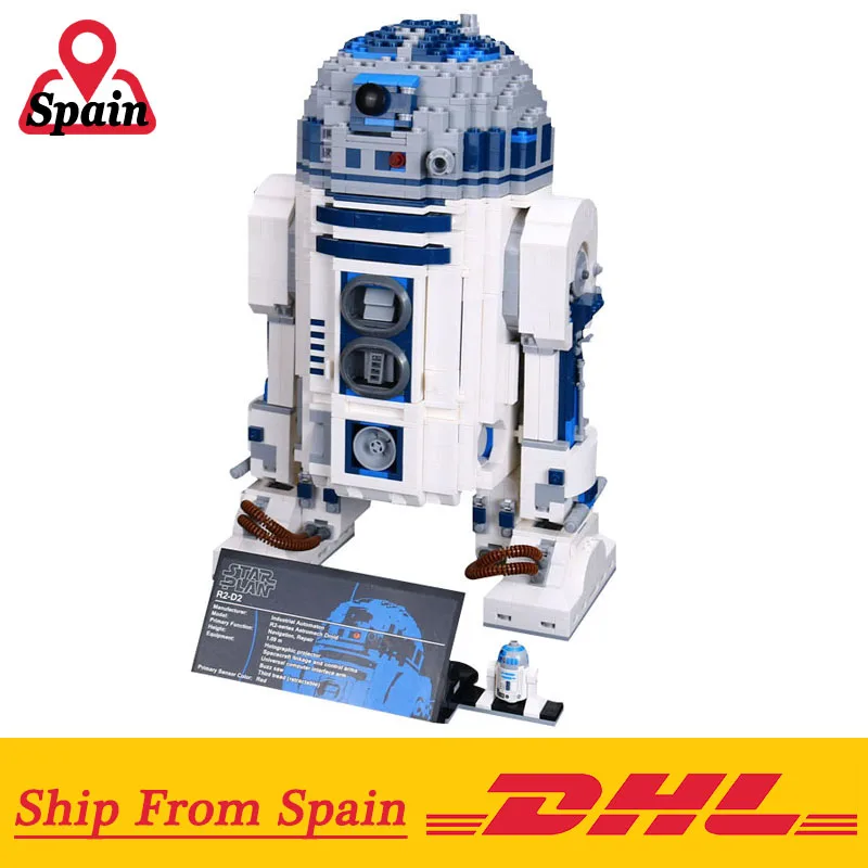 

DHL Star Wars 05043 the R2D2 Robot Building Kits Blocks Bricks Educational Toys Compatible with 10225 model