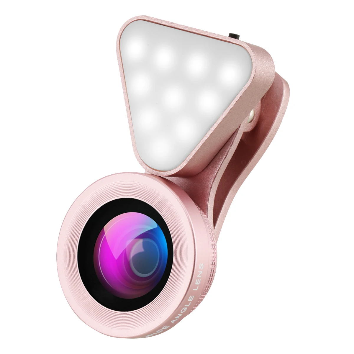 

3-IN-1 Clip-On LED Fill-In Light Macro Wide Lens Set Camera Lens For Smartphone