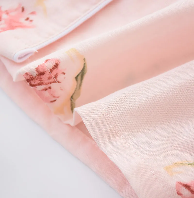 Осенний тонкий срез пижамный комплект марля хлопок беременных женщин послеродовой кормящих летние пижамы костюмы грудного вскармливания одежда