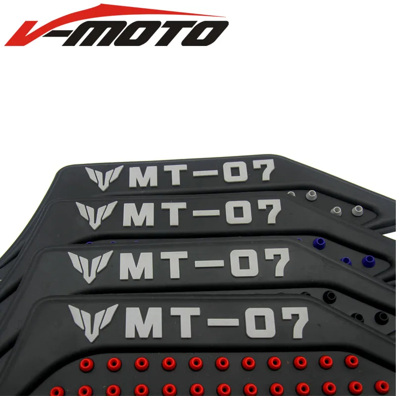 4 цвета бак мотоцикла тяги Pad Сторона газа Колено Ручка протектор Нескользящие Стикеры для YAMAHA MT-07 MT07