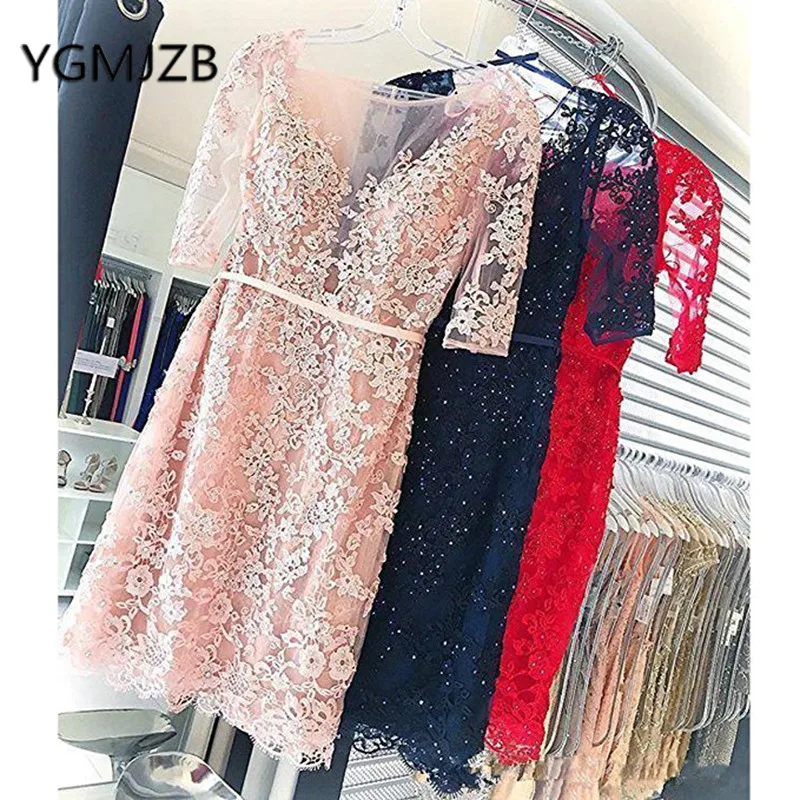Женское вечернее Платье До Колена Robe De Soiree короткое платье для выпускного вечера