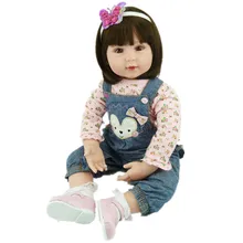 55cm Lifelike Dolls Vinyl Reborn Baby Simulation Doll Toys Christmas Birthday Gift Girl Juguetes Play House Cute Newbabies