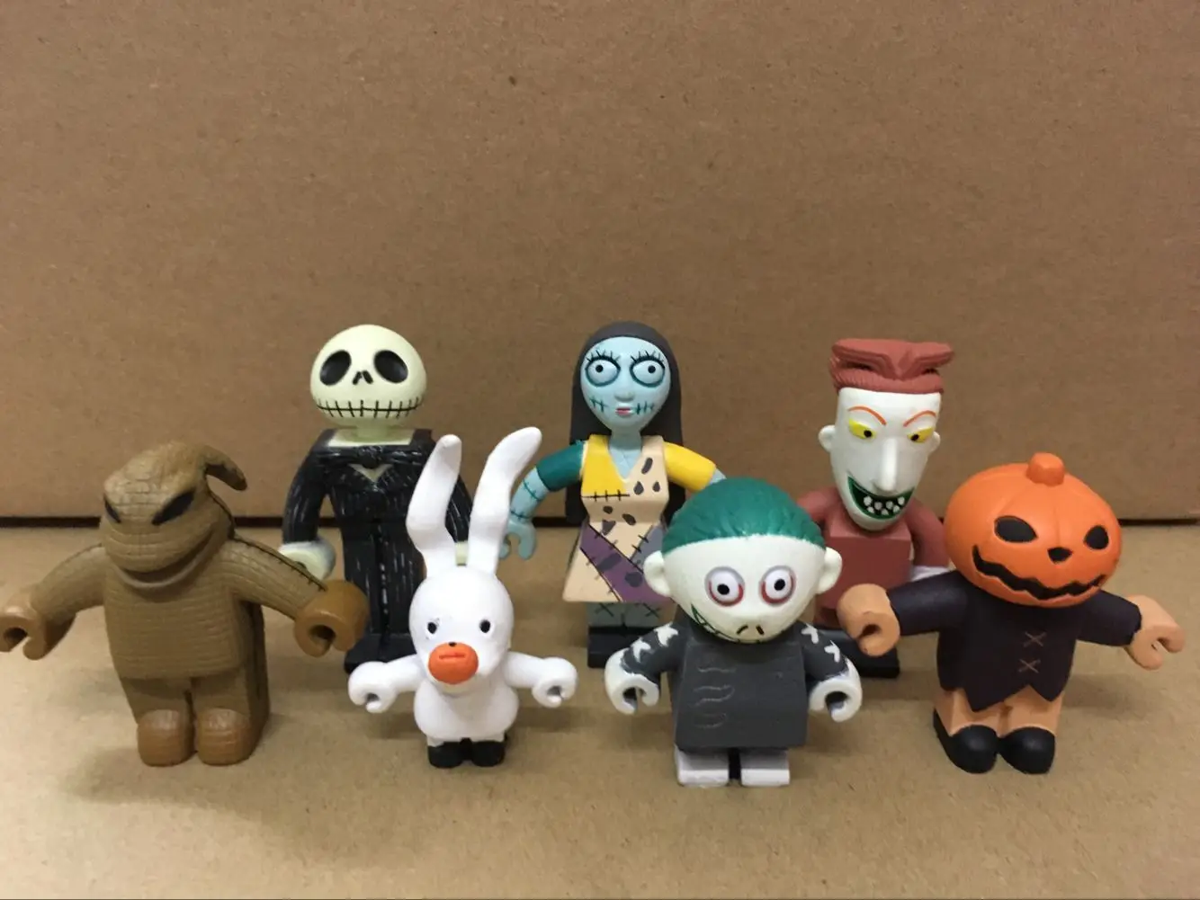 7pcs/lot 3 5CM Anime figure mini The Nightmare Before Christmas Jack Skellington action figure