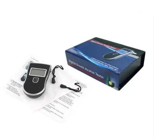 Hot selling Professional Police Digital Breath Alcohol Tester Breathalyzer AT818 alcohol Concentration Meters (7)