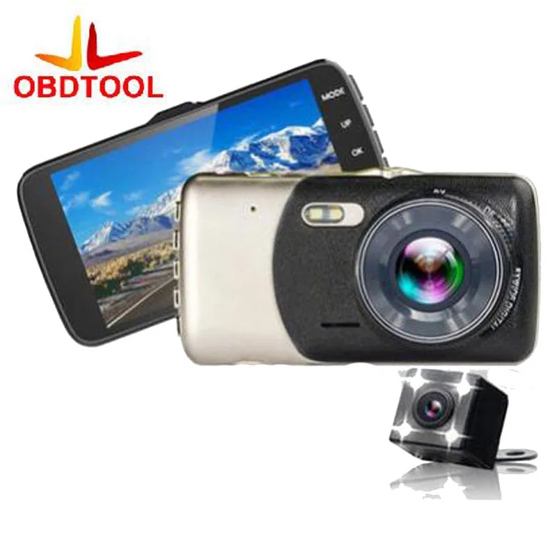 4 0 Inch MINI Car Dvr 1080p Dash Cam High definition Video Recorder Mirror Dual font