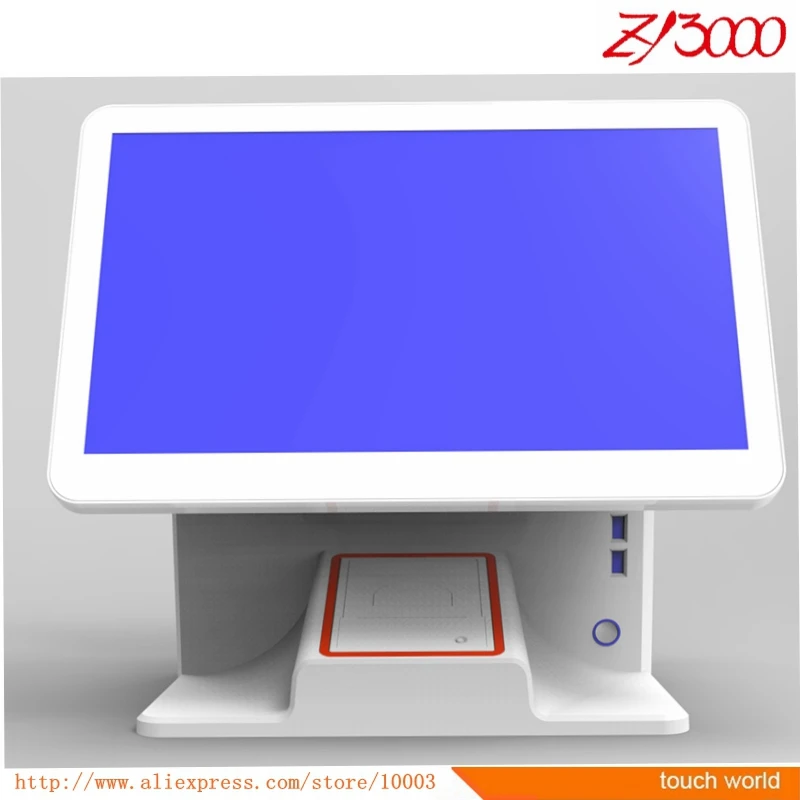 

new stock I5 4G 64G SSD 15.6 inch double touch screen pos system have 58 mm printer inside