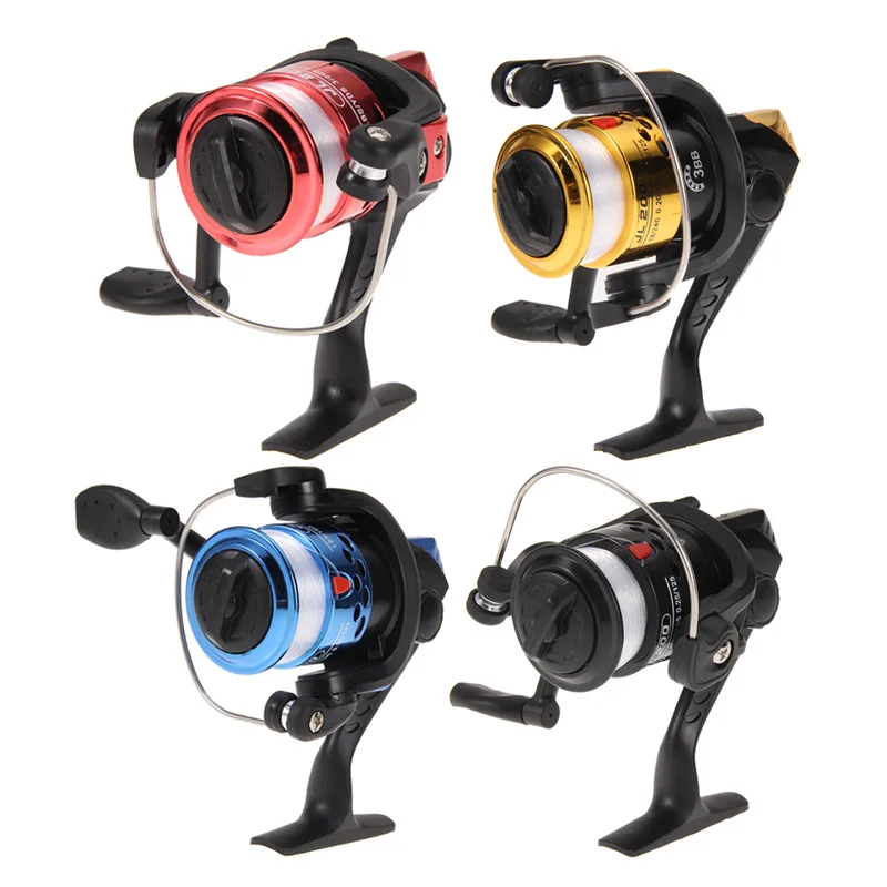 Buy High Speed G-Ratio 5.2:1 Fishing Reels Aluminum Body Spinning Reel Rocker Arm Copper Rod Rack with 40m 0.3mm Fishing Line