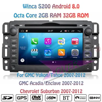 

Winca S200 Android 8.0 Car DVD Player For GMC Yukon Tahoe Acadia 2007 2008 2009 2010 2011 2012 Stereo GPS Navigation 2 Din Radio