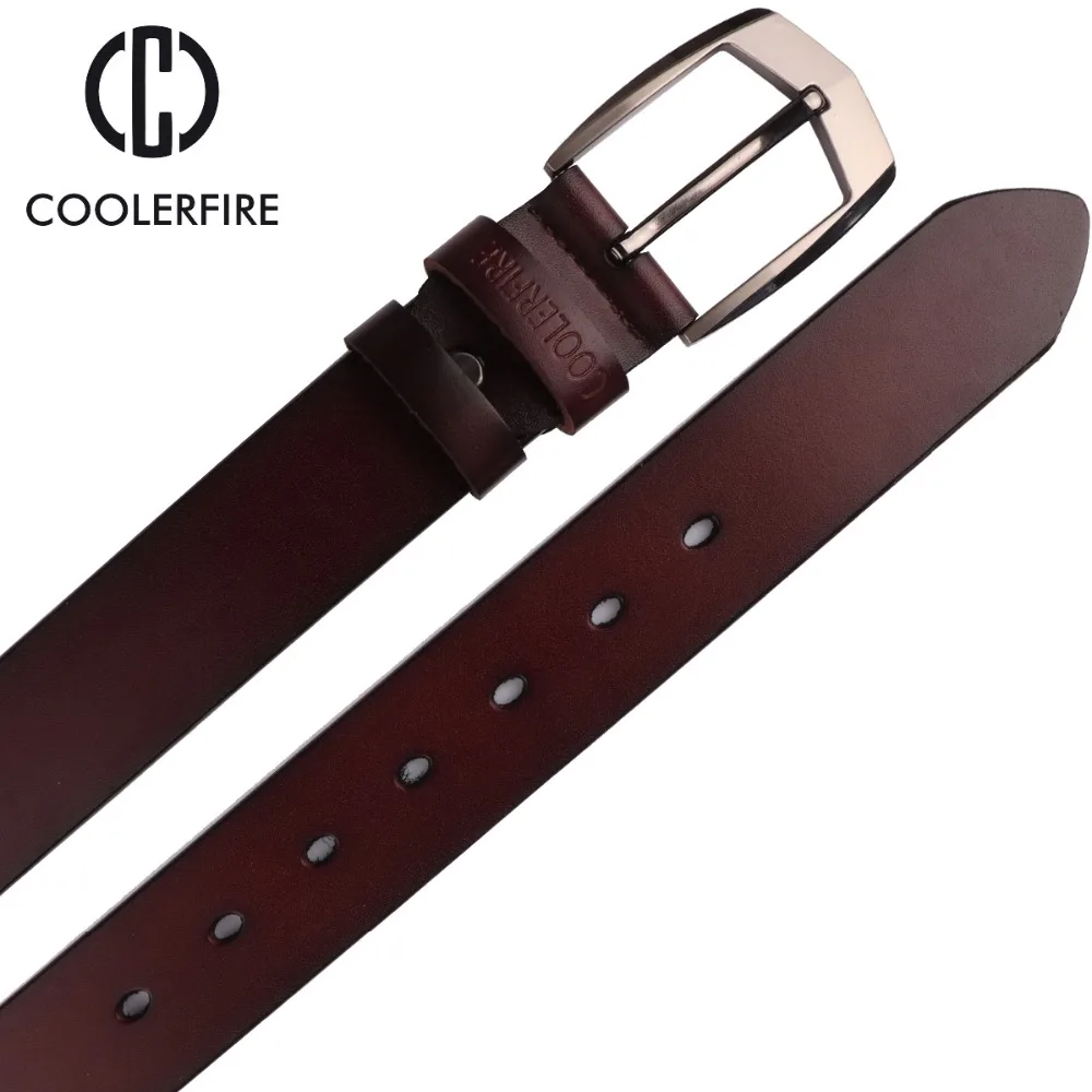 Мужской ремень Coolerfire ковбойский из натуральной кожи высокого качества HQ043|strap