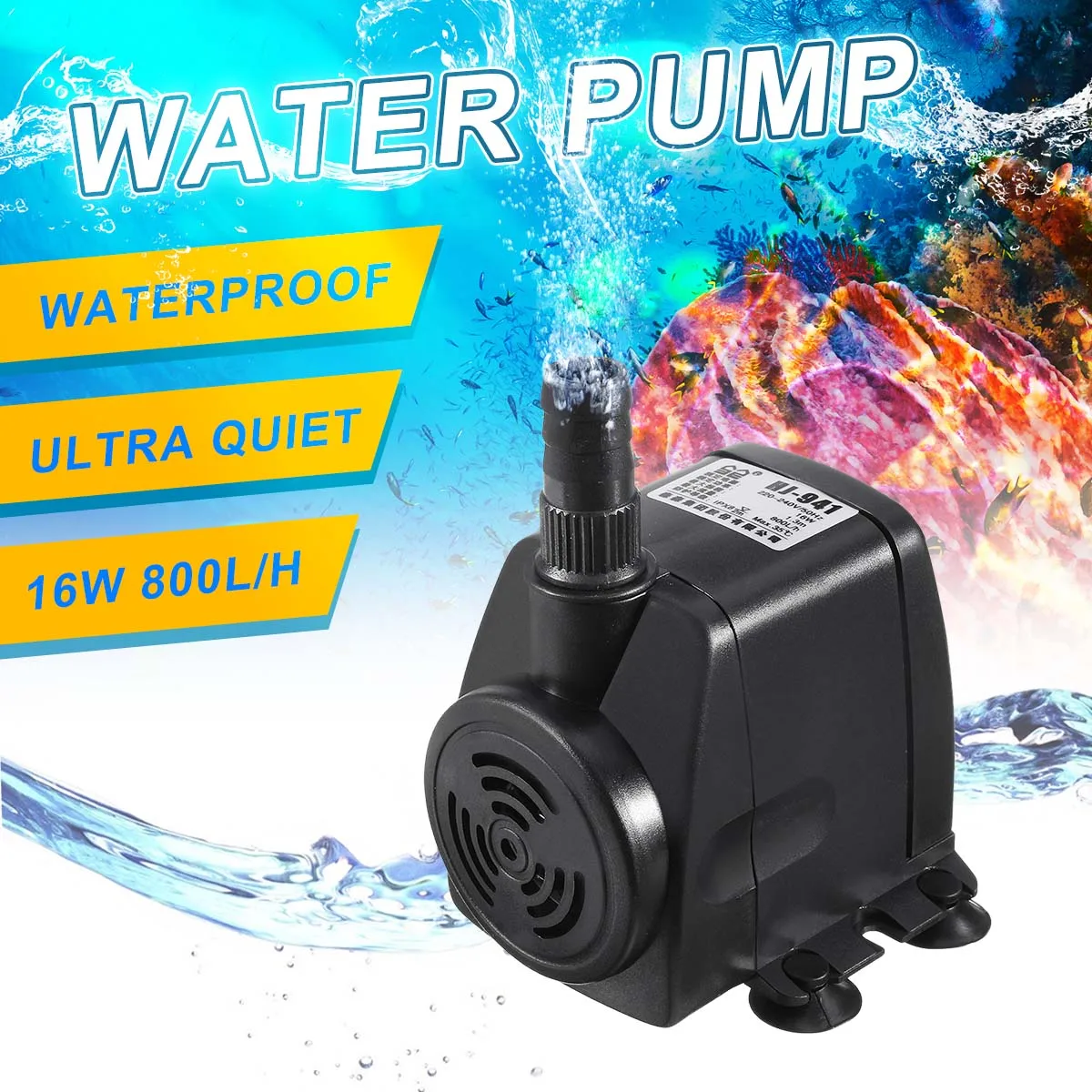 Us 13 11 24 Off 16w Hj 941 Submersible Water Pump 220v 240v 800 L H Aquarium Fish Tank Waterfall Garden Fountain Pond Pool Pumps In From Us 13 11 24 Off 16w Hj 941 Submersible Water Pump 220v 240v 800 L H Aquarium Fish Tank Waterfall Garden Fountain Pond Pool Pumps In From