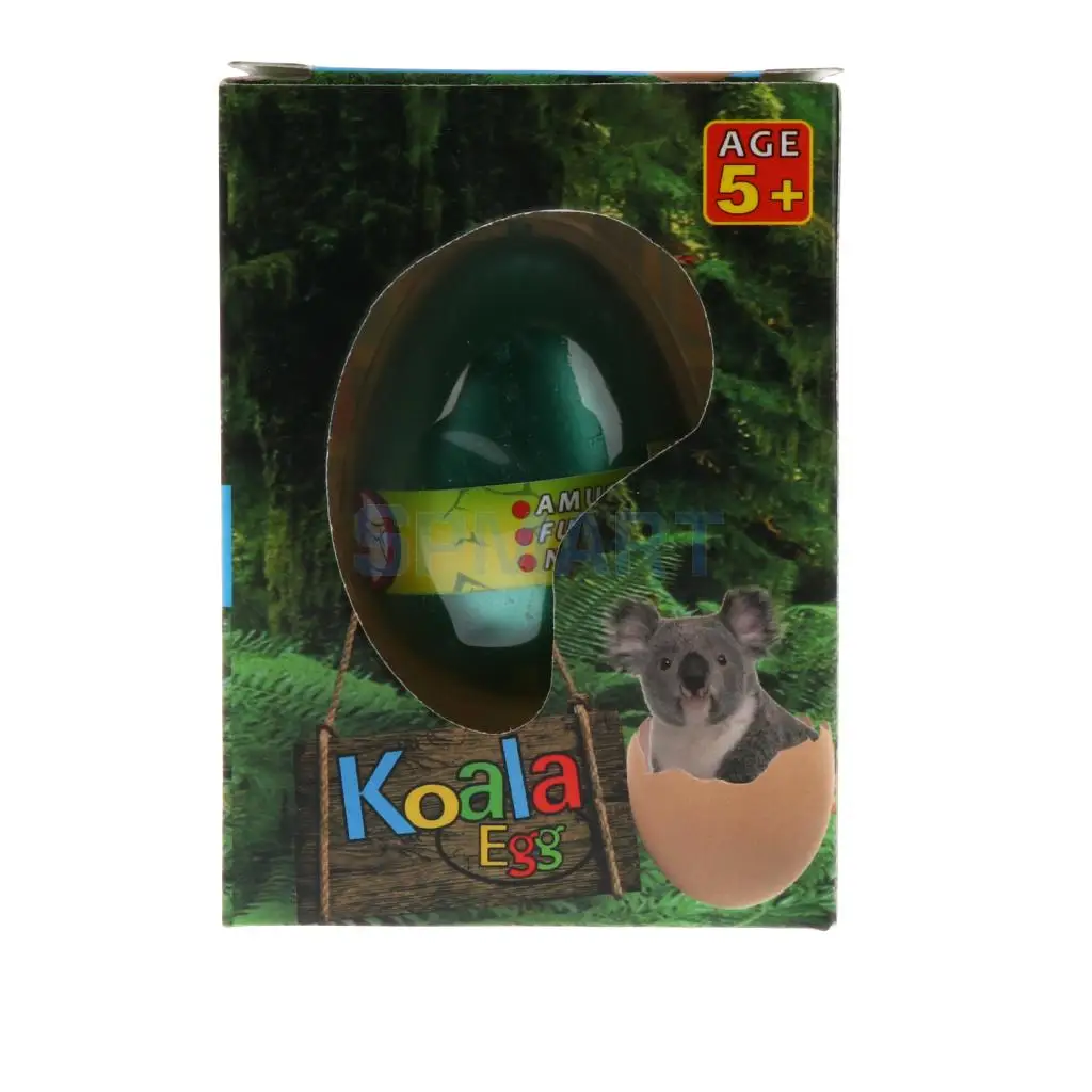 Fun Hatching Koala Eggs Growing in Water Animal Figure Model Toys For Kids Developmental Creative Pet Toys