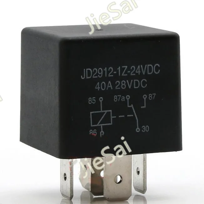 

5 pin PCB auto relay 40A 24VDC 1NC 1NO automotive conversion for PCB