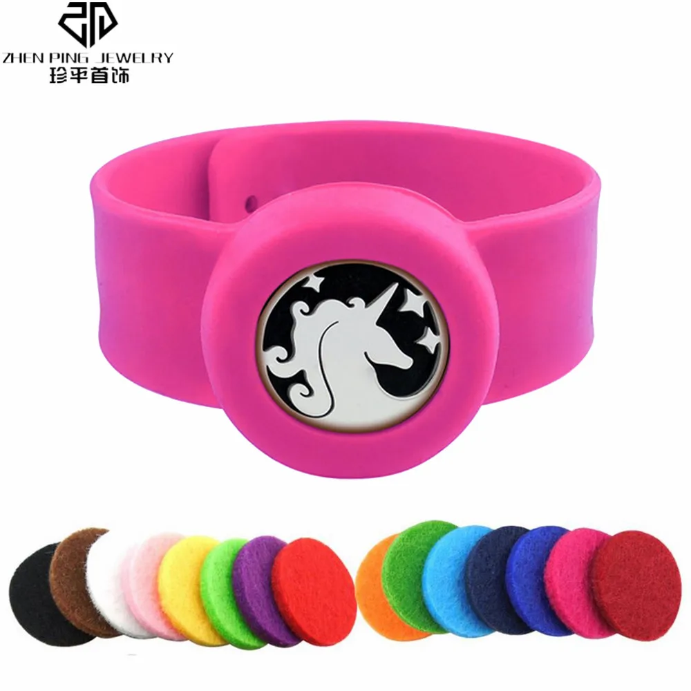 

Rose Red Children Essential Oil Diffuser Bracelet Silicone Slap Bracelet Kids Mosquito Repellent Aromatherapy Locket