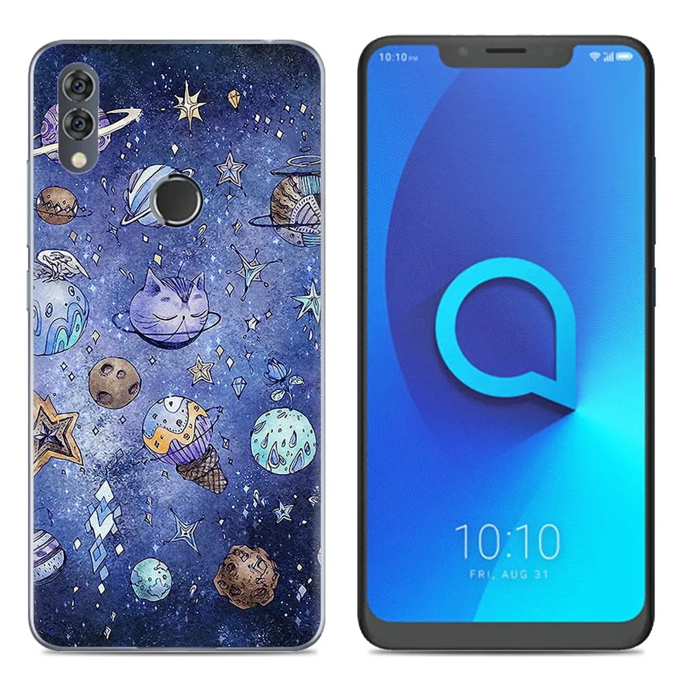 Мягкий чехол для телефона, силиконовый чехол для Alcatel 5V 6,2 дюймов, модный прозрачный чехол из ТПУ с красочным рисунком - Цвет: 9