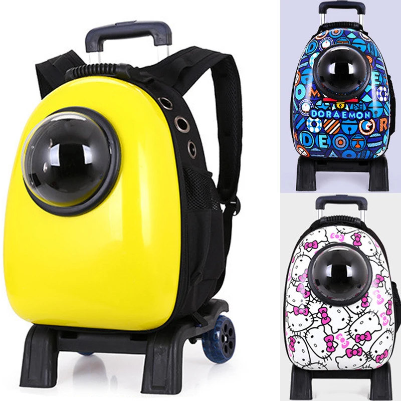 NEW Space Multi functional Pet Cat carrying Trolley Capsule Shaped