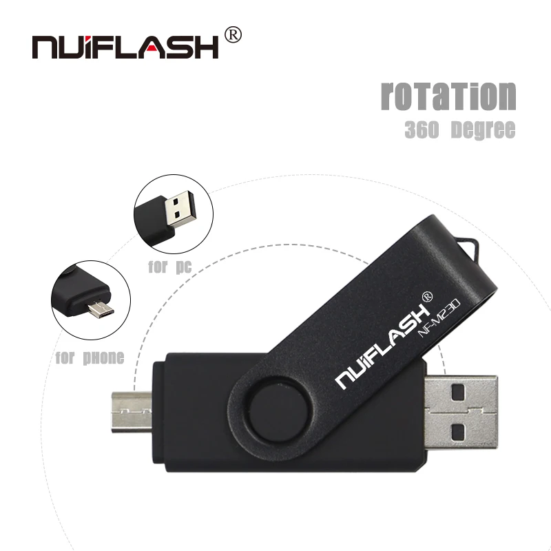 Nuiflash цветной OTG USB флеш-накопитель 128 Гб 64 ГБ 32 ГБ флеш-накопитель Micro USB 8 Гб 16 Гб USB флеш-накопитель для компьютера/телефона Android