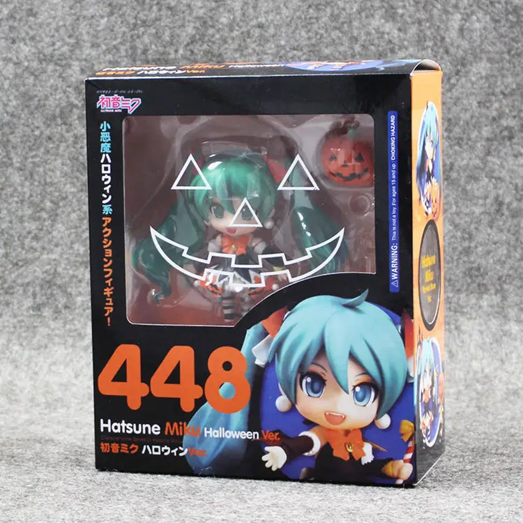 Цветная коробка Хацунэ Мику Хэллоуин Nendoroid 448 ПВХ фигурка Модель Коллекция игрушек " 10 см - Цвет: With Box