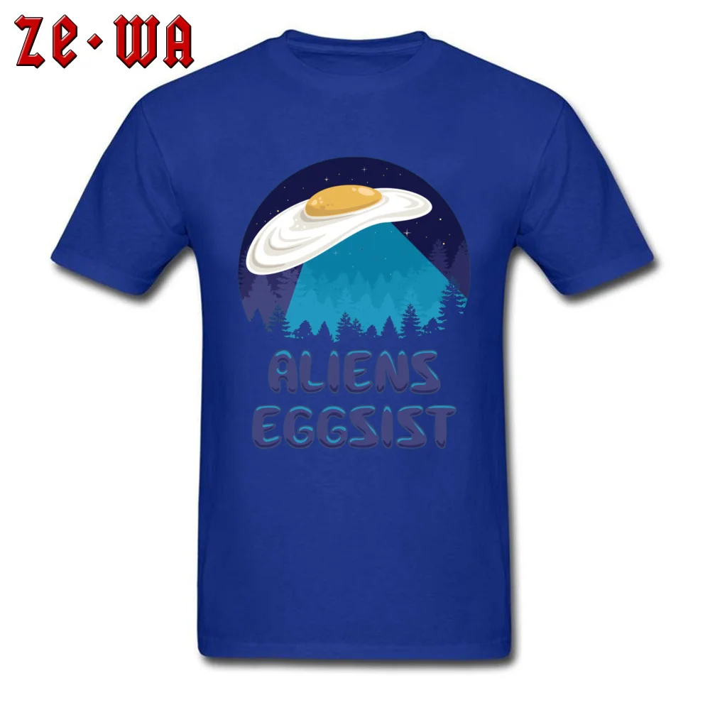 Aliens Eggsist -2639 O Neck T-Shirt Summer Tops T Shirt Short Sleeve New Arrival 100% Cotton Fabric Normal Tops Tees Normal Men Aliens Eggsist -2639 blue