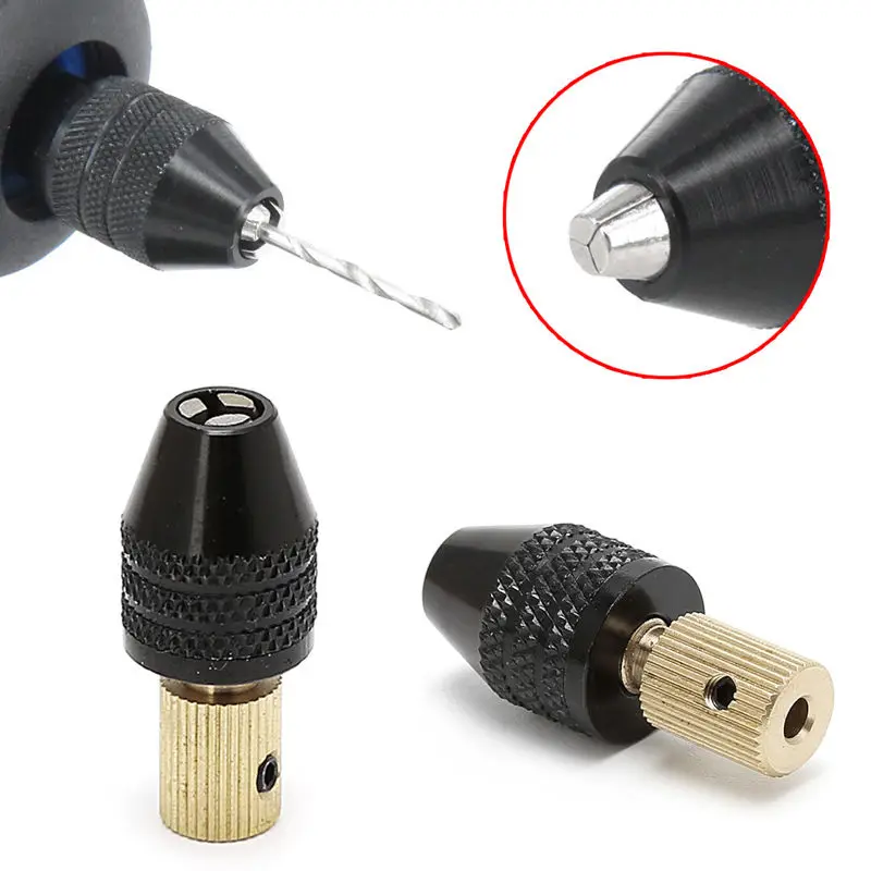 

3.17mm Electric Motor Shaft Mini Chuck Fixture Clamp 0.3mm-3.5mm Drill Bit