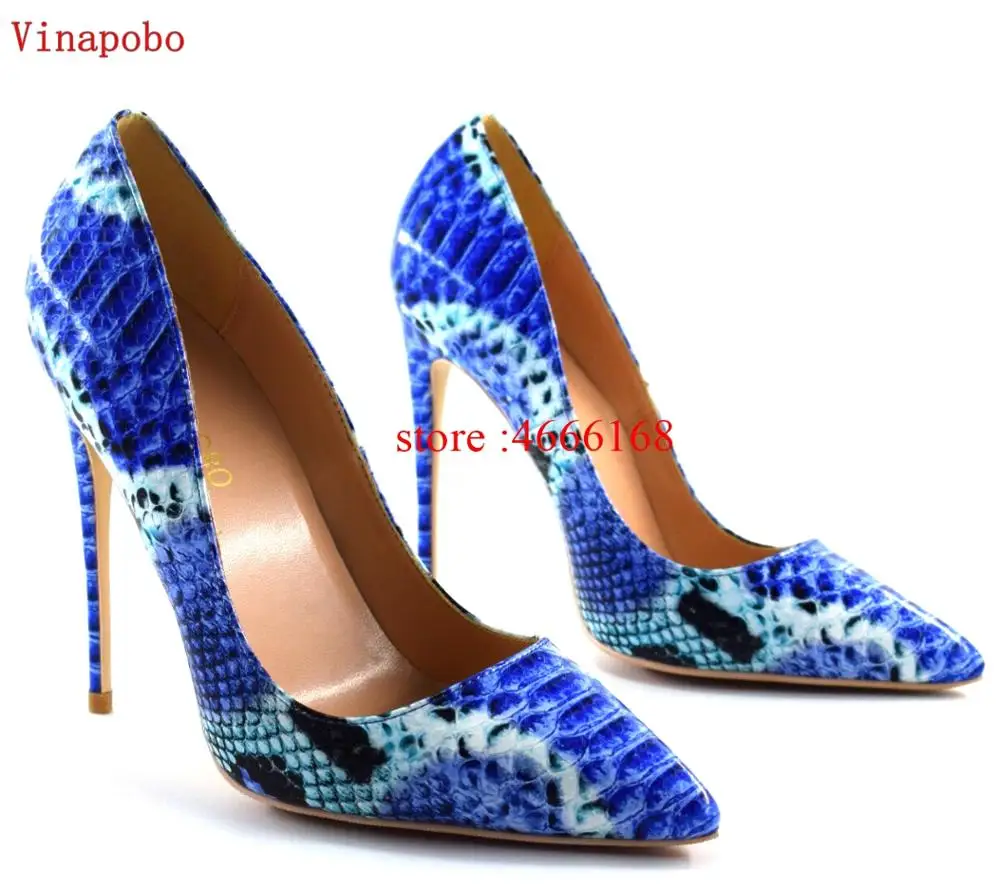 Женские туфли лодочки на шпильке 12/10/8 см со змеиным принтом|women pumps|brand pumpspumps brand |