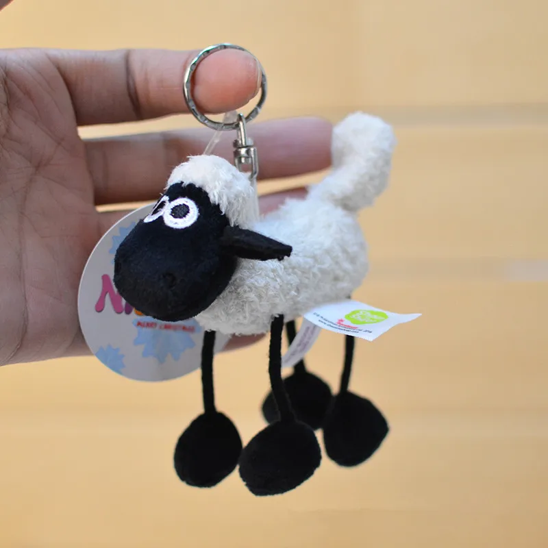 

Shaun Plush Dolls Keychain Backpack Pendant Cute Round Plush Doll Pendant Boys Girl Gift Party Favors