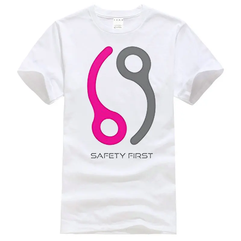 

T Shirt Printing Online Men'S Short Sleeve Printing Machine Crew Neck Skydive Safety Pin T Shirts
