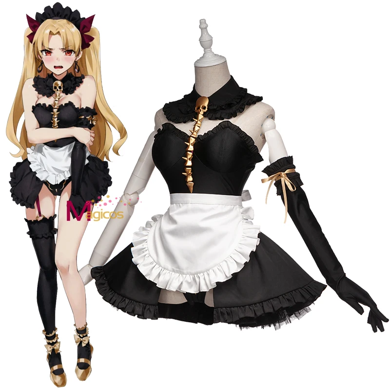 Аниме Fate Grand Order Ereshkigall Карнавальный Костюм горничная Милая Сексуальная униформа