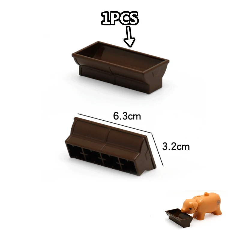DIY Farm Life Series Large Particles Grass Tree Brick Building Blocks  Compatible with DuploING Education Toy for children (18)