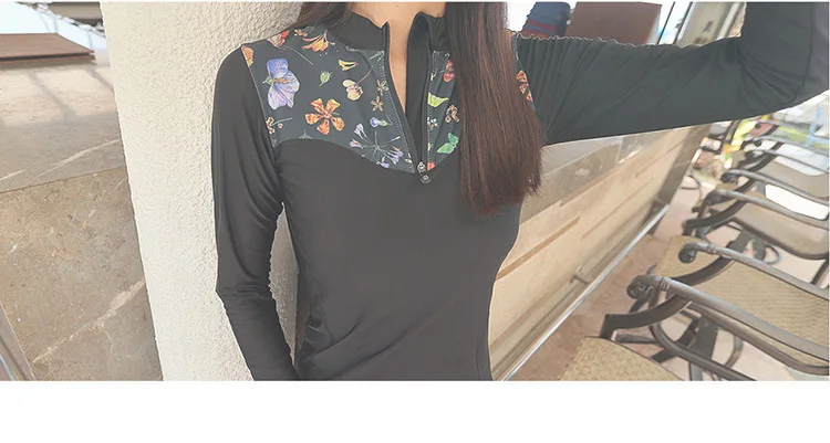 Windsurf Rashgard Rashguard Женский Бикини Топ Пуш-Ап купальный костюм раздельный купальный костюм с длинными рукавами, закрывающий пляжный серфинг
