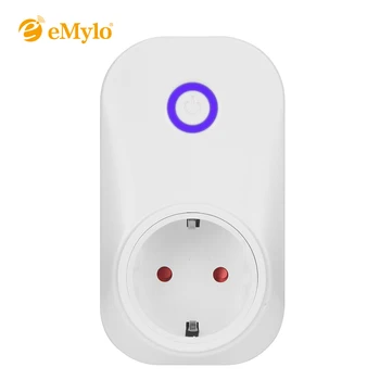 

eMylo Smart Socket WIFI Power Outlet 90-250V Smart Plug WIFI Light Switch Remote Control Timer Switch For Smart Life Google Home