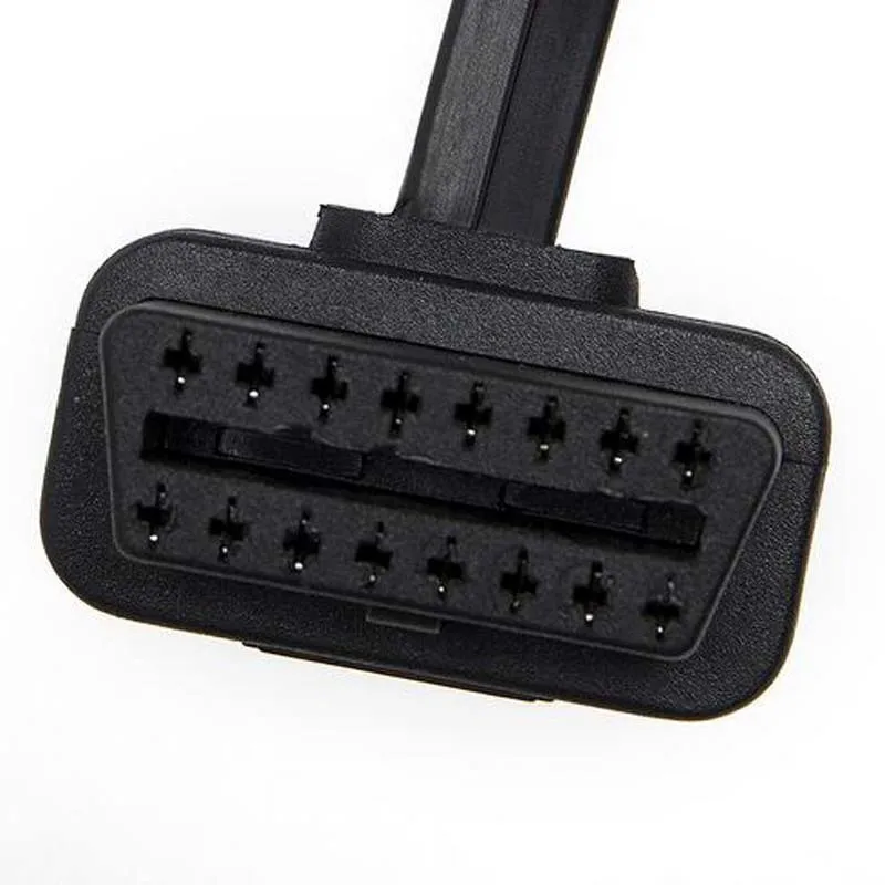 OBD2 инструмент Плоский + тонкий как лапша 60 см OBD 2 OBDII 16Pin мужского и женского пола
