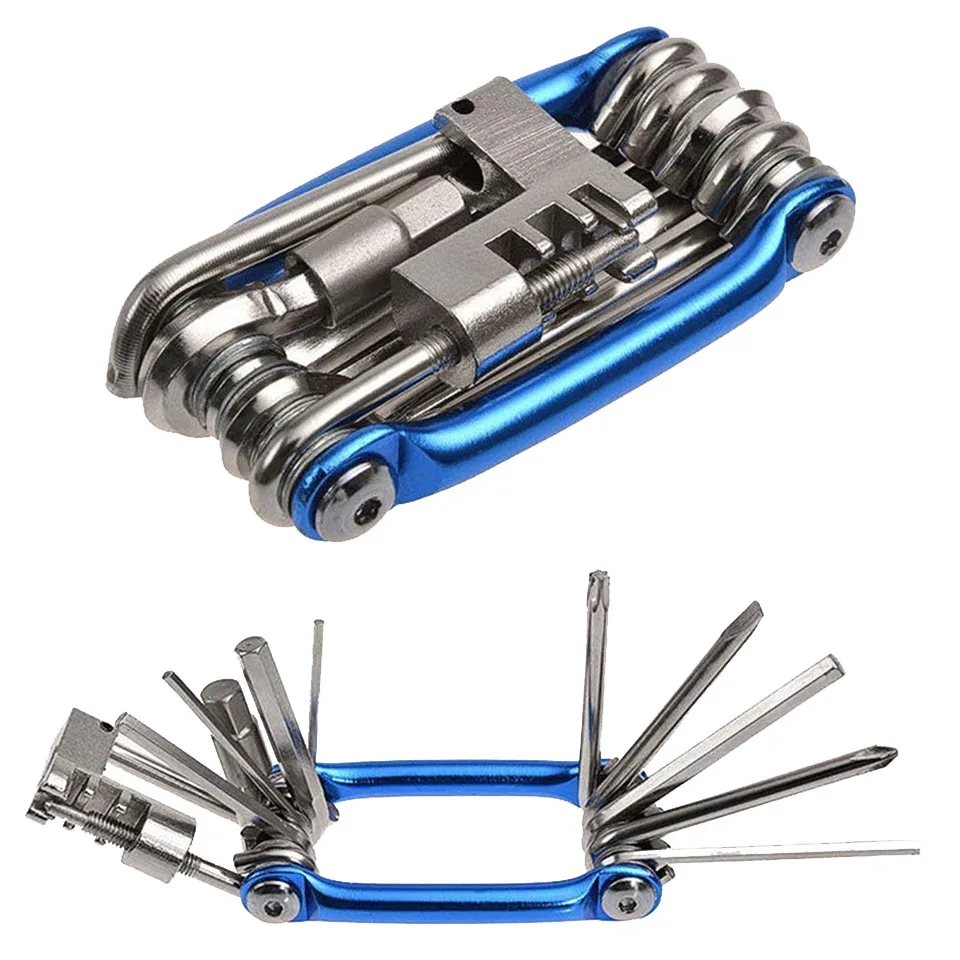 Best Mini Repair Tool 11 in 1 Bicycle Moutain Road Bike Tool Cycling Multi Repair Tools Kit Wrench Bike Repair Tools
