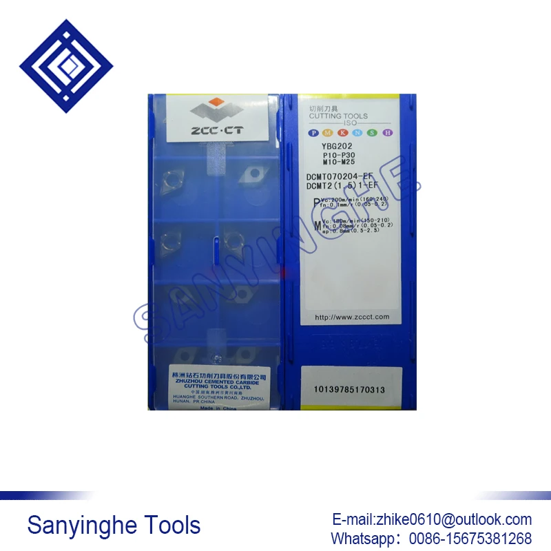 

10pcs/lots YBG202 DCMT070204-EF cnc carbide turning inserts