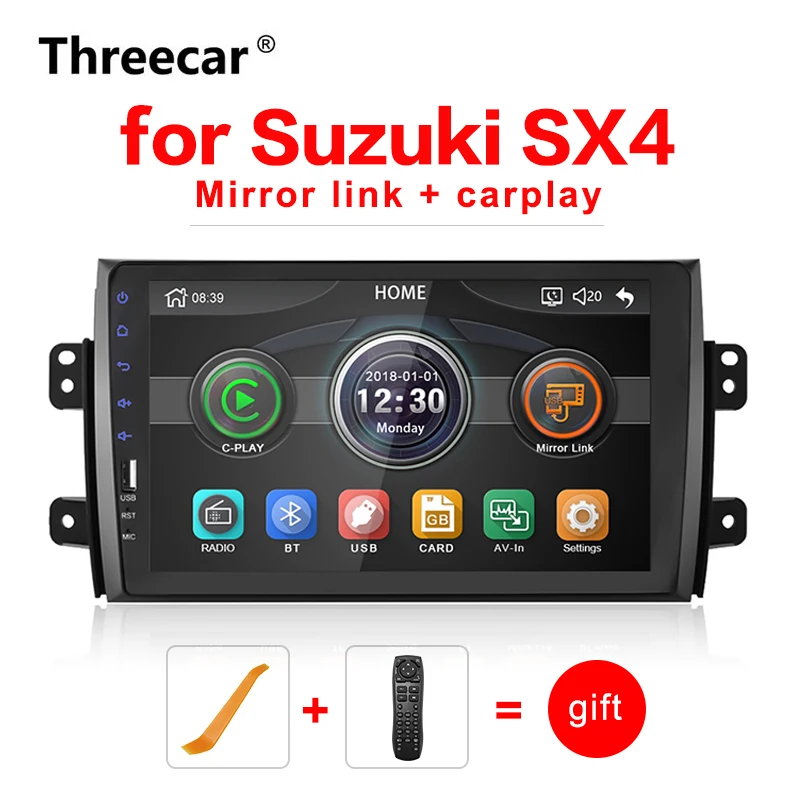 

1 din carplay Car Radio Player for Suzuki SX4 2006-2016 Mirrorlink Android Bluetooth Car Multimedia MP5 Player