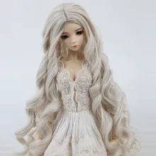 Sd bjd кукла парик длинный кудрявый светильник Золотой резной queen 3 1/3 звезды большие волны ролл высокая температура провода