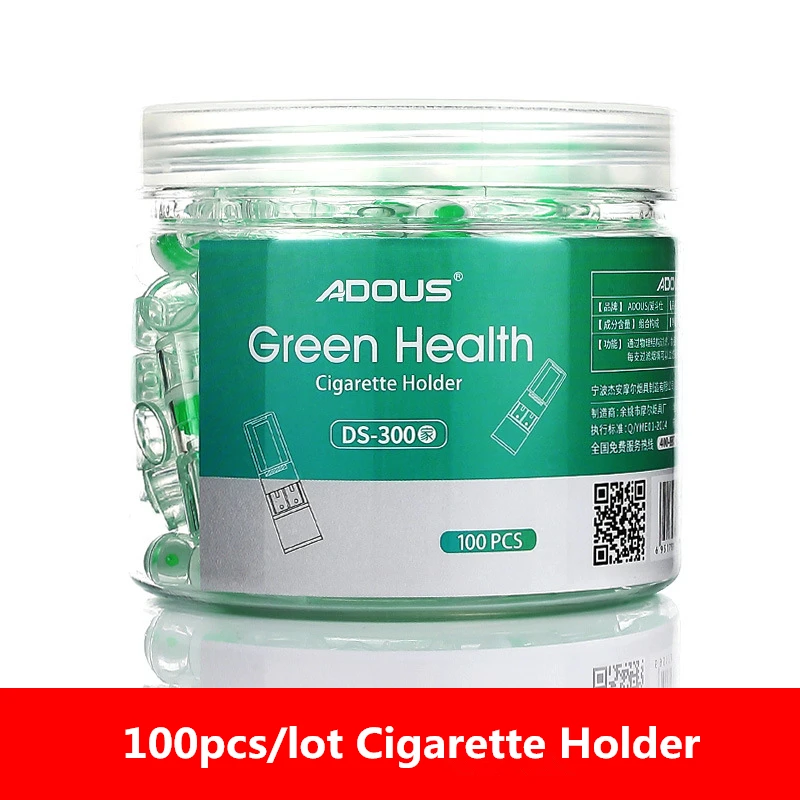 100 шт./лот новый обновленный одноразовый держатель для сигарет Green Health наконечник