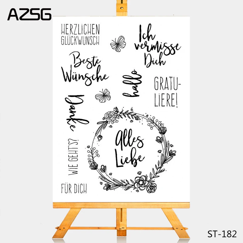 

AZSG Garland headgear butterfly Clear Stamps for DIY Scrapbooking/photo Album Decorative Craft Clear Stamp Chapte