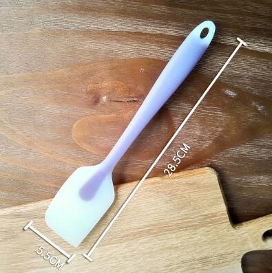 FEIGO 1 шт. силиконовая лопатка ложки для выпечки инструменты для выпечки торта лопатки для теста скребок миксер тесто масло мороженое совок F94 - Цвет: F94 Purple