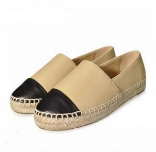 De Appartements Bout 42 Noir Luxe Espadrille Femmes Chaussures En Mouton Haute Rond bleu Cuir Véritable 34 Qualité Peu kaki Profonde Peau blanc XxXFqYBnpw