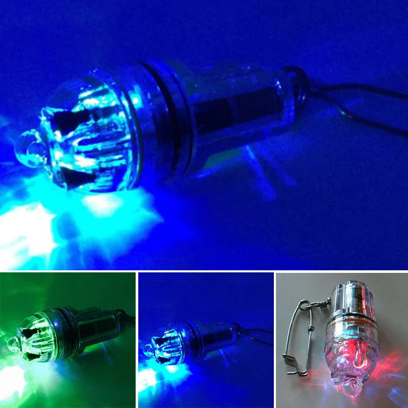 Deep Water LED Fishing Light Flash Set Fish Light Band Hook Up Lure Fish Device Lead Fish Fishing Underwater Lamp 20pcs lot 16431 water valve coil electrical solenoid valve coil ac220v dc24v voltage lead type valve coil nbsanminse