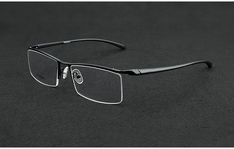 Титановые очки, оправа для мужчин TR90 oculos de grau, компьютерные оптические очки, близорукость, nerd TH8218, бизнес наполовину оправа для очков, оправы