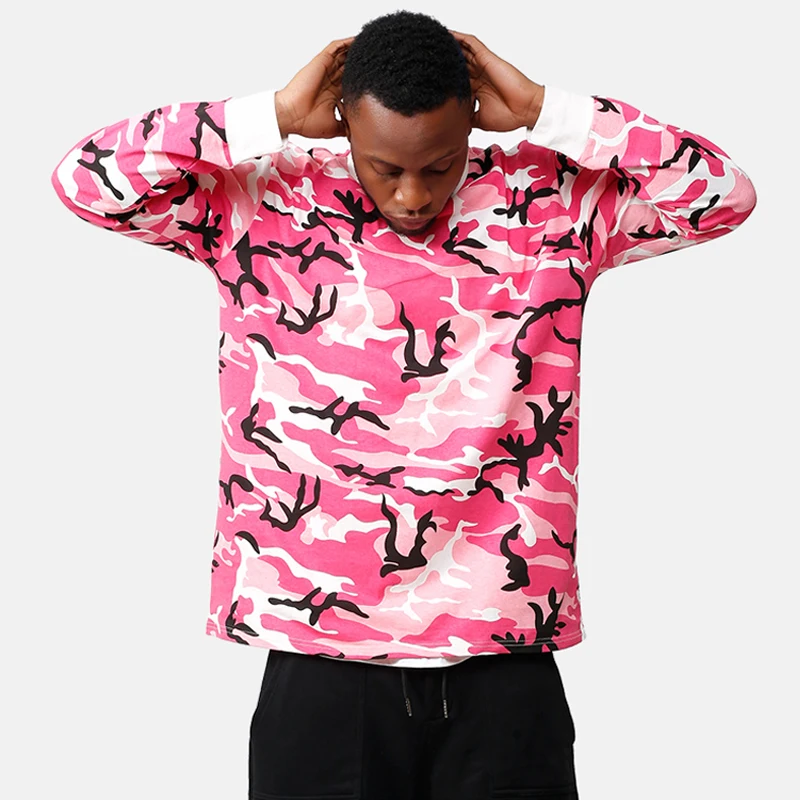 Autumn Spring Camouflage Hoodie Men High Street Wear Pullover Men Hip