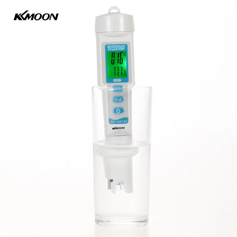 

3 in 1 Water Quality Tester ph meter for aquarium Water Monitor Pen Type EC TEMP Meter Acidometer Drink Water Quality Analyser